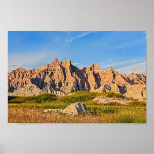 Nationaal Park Badlands, Evening Poster (Voorkant)