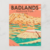 Nationaal Park Badlands  landschap Briefkaart (Voorkant)