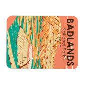 Nationaal Park Badlands landschap Magnet Magneet (Horizontaal)