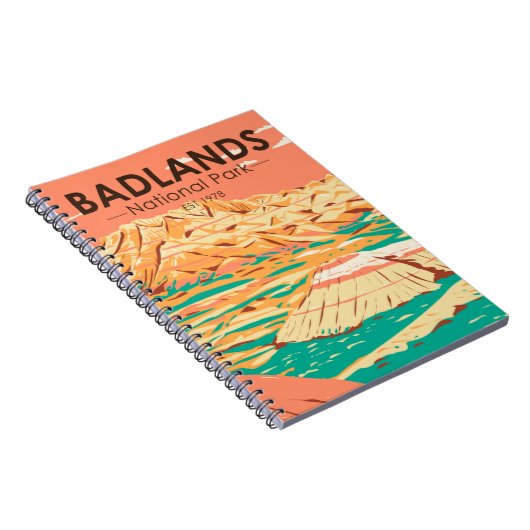 Nationaal Park Badlands  landschap Notitieboek (Rechterzijde)