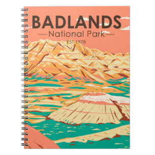 Nationaal Park Badlands landschap Notitieboek