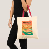 Nationaal Park Badlands landschap Tote Bag (Voorkant (product))