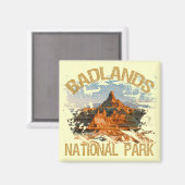 Nationaal Park Badlands Magneet (Voorkant / Achterkant)