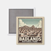 Nationaal Park Badlands Magneet (Voorkant / Achterkant)
