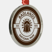 Nationaal Park Badlands Metalen Ornament (Rechts)