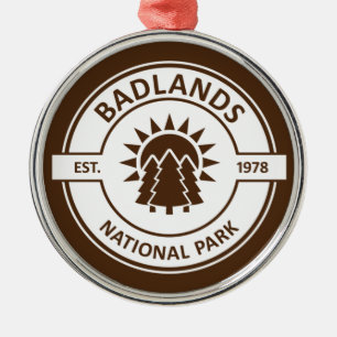 Nationaal Park Badlands Metalen Ornament