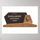 Nationaal Park Badlands Poster (Voorkant)