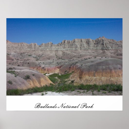 Nationaal Park Badlands Poster (Voorkant)