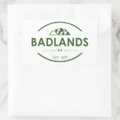 Nationaal Park Badlands Rechthoekige Sticker (Tas)