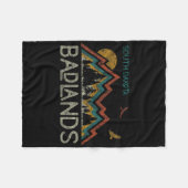 Nationaal Park Badlands South Dakota De Mount Rush Fleece Deken (Voorkant (Horizontaal))