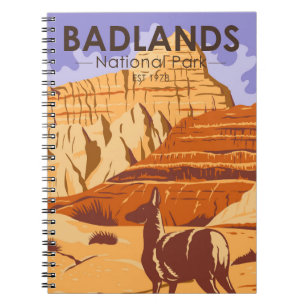 Nationaal park Badlands South Dakota Notitieboek