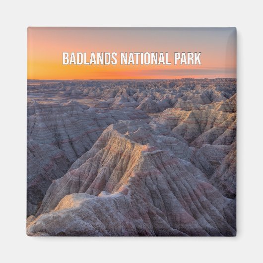 Nationaal Park Badlands Souvenir Magnet Magneet (Voorkant)