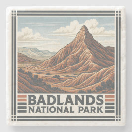 Nationaal Park Badlands Stenen Onderzetter