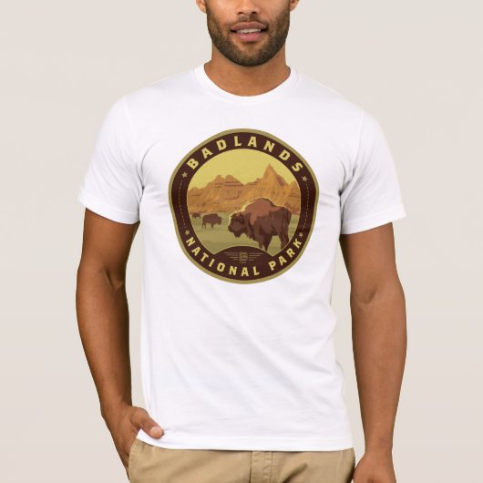 Nationaal Park Badlands T-shirt (Voorkant)