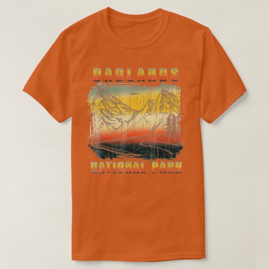 Nationaal Park Badlands t-shirt (Design voorkant)