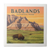 Nationaal Park Badlands Tegeltje (Voorkant)