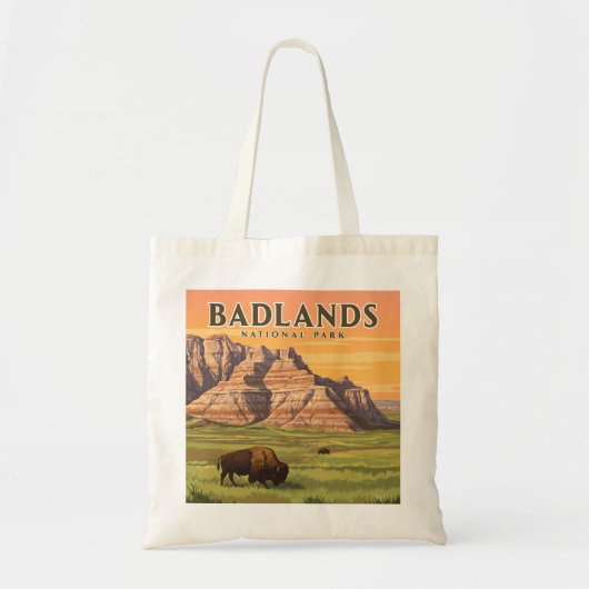 Nationaal Park Badlands Tote Bag (Voorkant)
