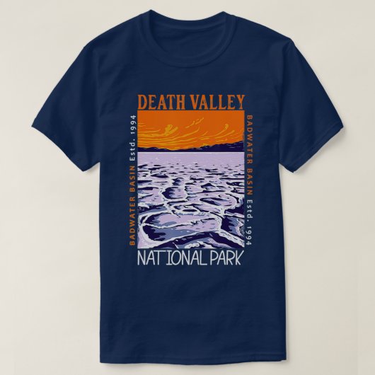 Nationaal park Badwater Basin T-shirt (Design voorkant)