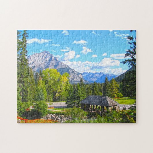 Nationaal park Banff Alberta. Legpuzzel (Horizontaal)