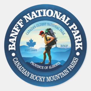 Nationaal park Banff (C) Ronde Sticker
