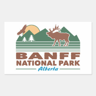 Nationaal Park Banff Elk Rechthoekige Sticker