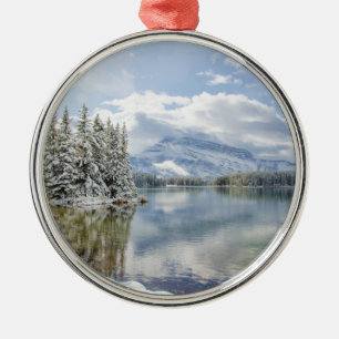 Nationaal park Banff in de winter Metalen Ornament