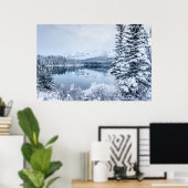 Nationaal park Banff in Winter Poster (Thuiskantoor)