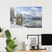 Nationaal park Banff in Winter Poster (Thuiskantoor)