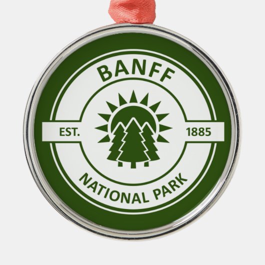 Nationaal Park Banff Metalen Ornament (Voorkant)