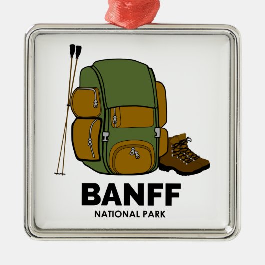 Nationaal Park Banff Metalen Ornament (Voorkant)