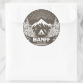 Nationaal Park Banff Ronde Sticker (Tas)