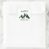 Nationaal Park Banff Vierkante Sticker (Tas)
