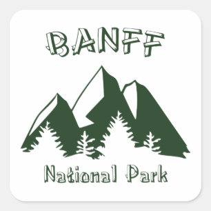 Nationaal Park Banff Vierkante Sticker
