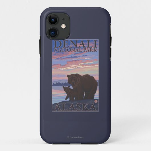Nationaal Park beer en Cub - Denali, Alaska Case-Mate iPhone Case (Achterkant)