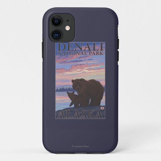 Nationaal Park beer en Cub - Denali, Alaska Case-Mate iPhone Case (Achterkant)