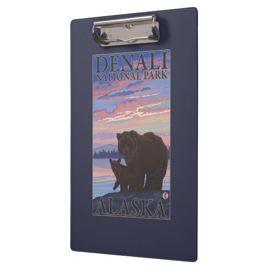 Nationaal Park beer en Cub - Denali, Alaska Klembord (Links)