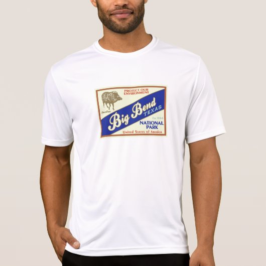 Nationaal park Big Bend (Javelina) T-shirt (Voorkant)