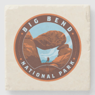 Nationaal park Big Bend Stenen Onderzetter