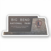 Nationaal park Big Bend Sticker (Voorkant)
