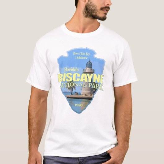 Nationaal Park Biscayne (arrowide) T-shirt (Voorkant)