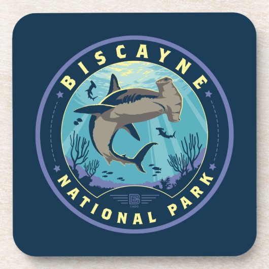 Nationaal Park Biscayne Bier Onderzetter (Voorkant)