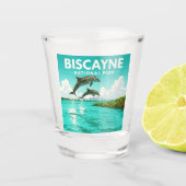 Nationaal Park Biscayne Shot Glas (Voorkant)