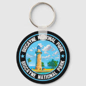 Nationaal Park Biscayne Sleutelhanger (Achterkant)