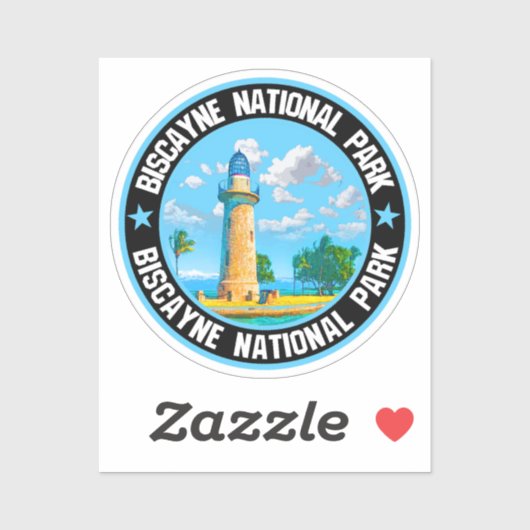 Nationaal Park Biscayne Sticker (Vel)