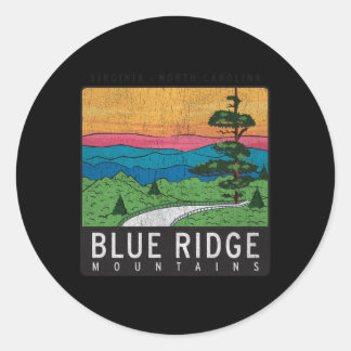 Nationaal park Blue Ridge Mountains Ronde Sticker