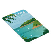  nationaal park Boating Maagdeneilanden Magneet (Rechterzijde)