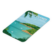  nationaal park Boating Maagdeneilanden Magneet (Linkerzijde)