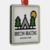 Nationaal park Brecon Beacons Metalen Ornament (Rechts)