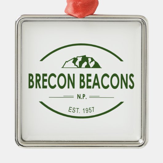 Nationaal park Brecon Beacons Metalen Ornament (Voorkant)
