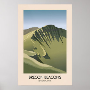 Nationaal park Brecon Beacons Moderne Reisposter Poster